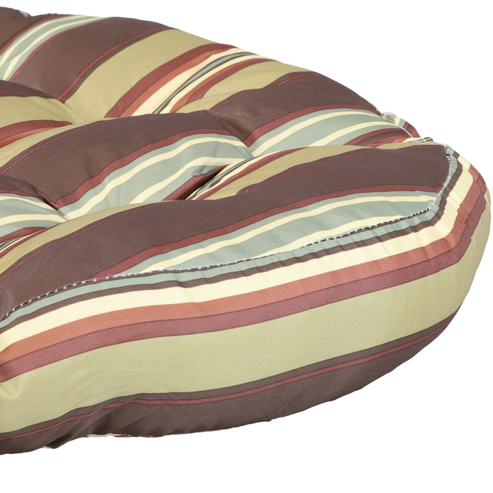 Sunnydaze Outdoor Round Polyester Floor Cushion - Chocolate - Set of 2 Image 5