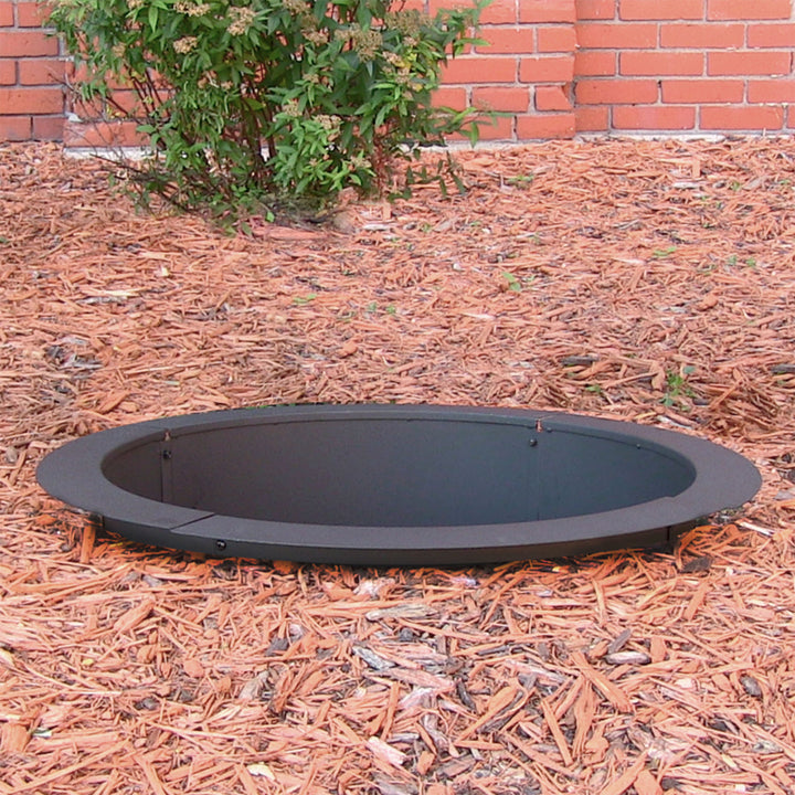 Sunnydaze 27 in Heavy-Duty Steel Above/In-Ground Fire Pit Ring Liner Image 5