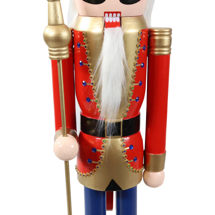 Sunnydaze Arnold the Strong Indoor Christmas Nutcracker Statue - 48 in Image 7