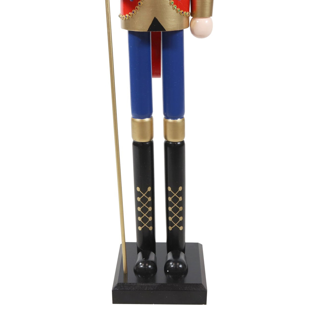 Sunnydaze Arnold the Strong Indoor Christmas Nutcracker Statue - 48 in Image 8