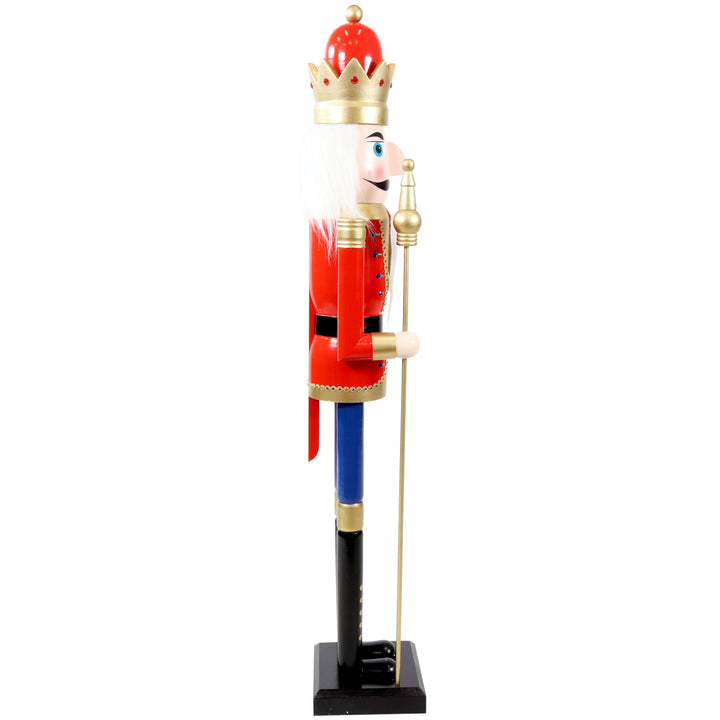 Sunnydaze Arnold the Strong Indoor Christmas Nutcracker Statue - 48 in Image 9