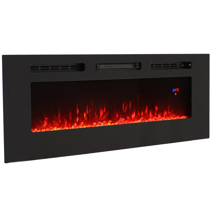 Sunnydaze 50 in Sophisticated Hearth Indoor Electric Fireplace - Black Image 8