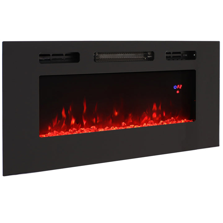 Sunnydaze 40 in Sophisticated Hearth Indoor Electric Fireplace - Black Image 8