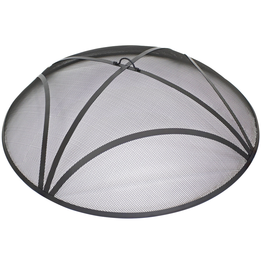 Sunnydaze 40 in Reinforced Steel Mesh Round Fire Pit Spark Screen Image 1