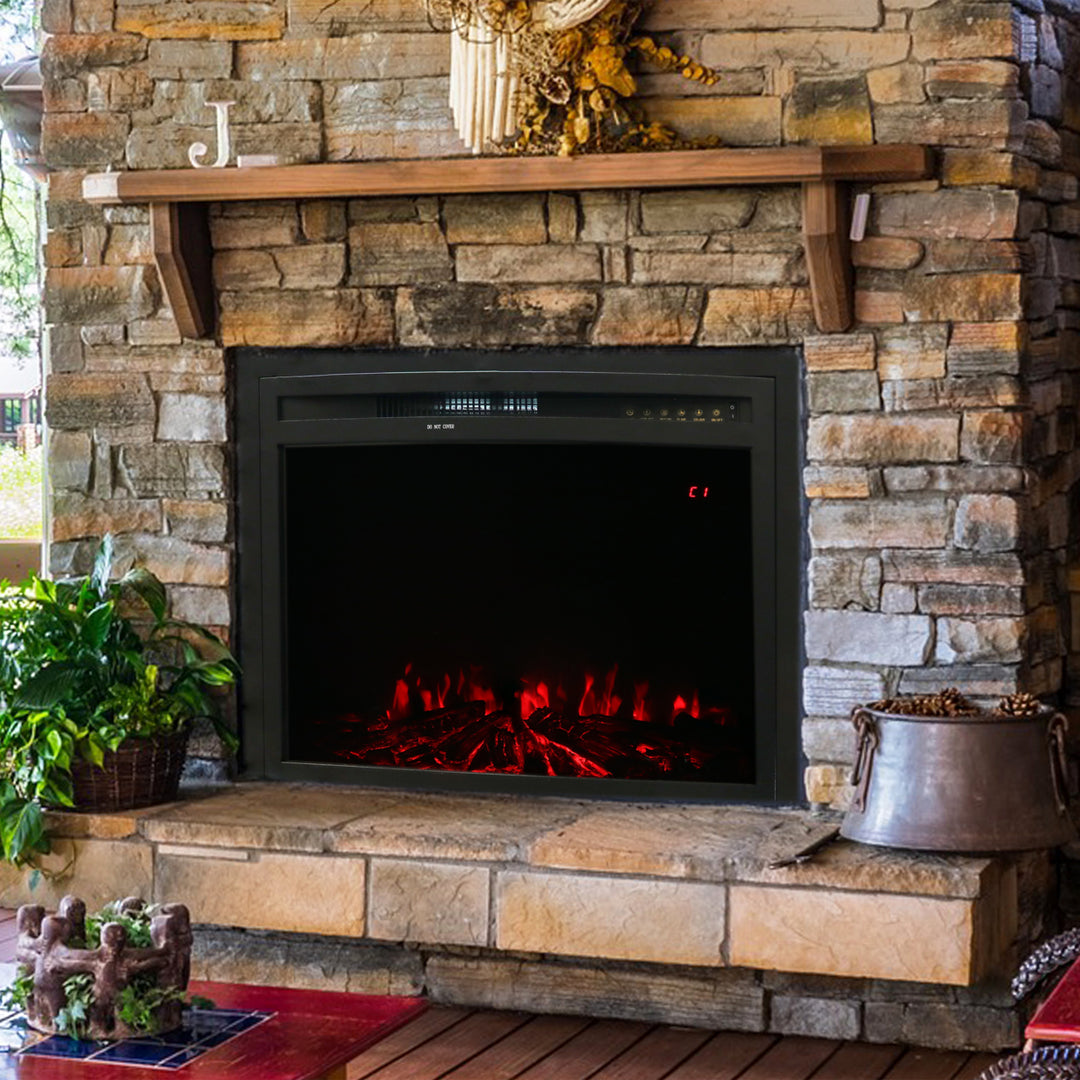 Sunnydaze 23 in Contemporary Comfort Indoor Electric Fireplace Insert Image 6