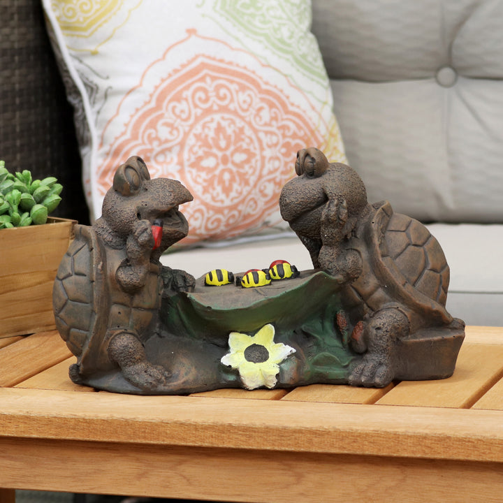 Sunnydaze Tic Tac Toe Turtles Outdoor Statue - 7.5 in Image 4