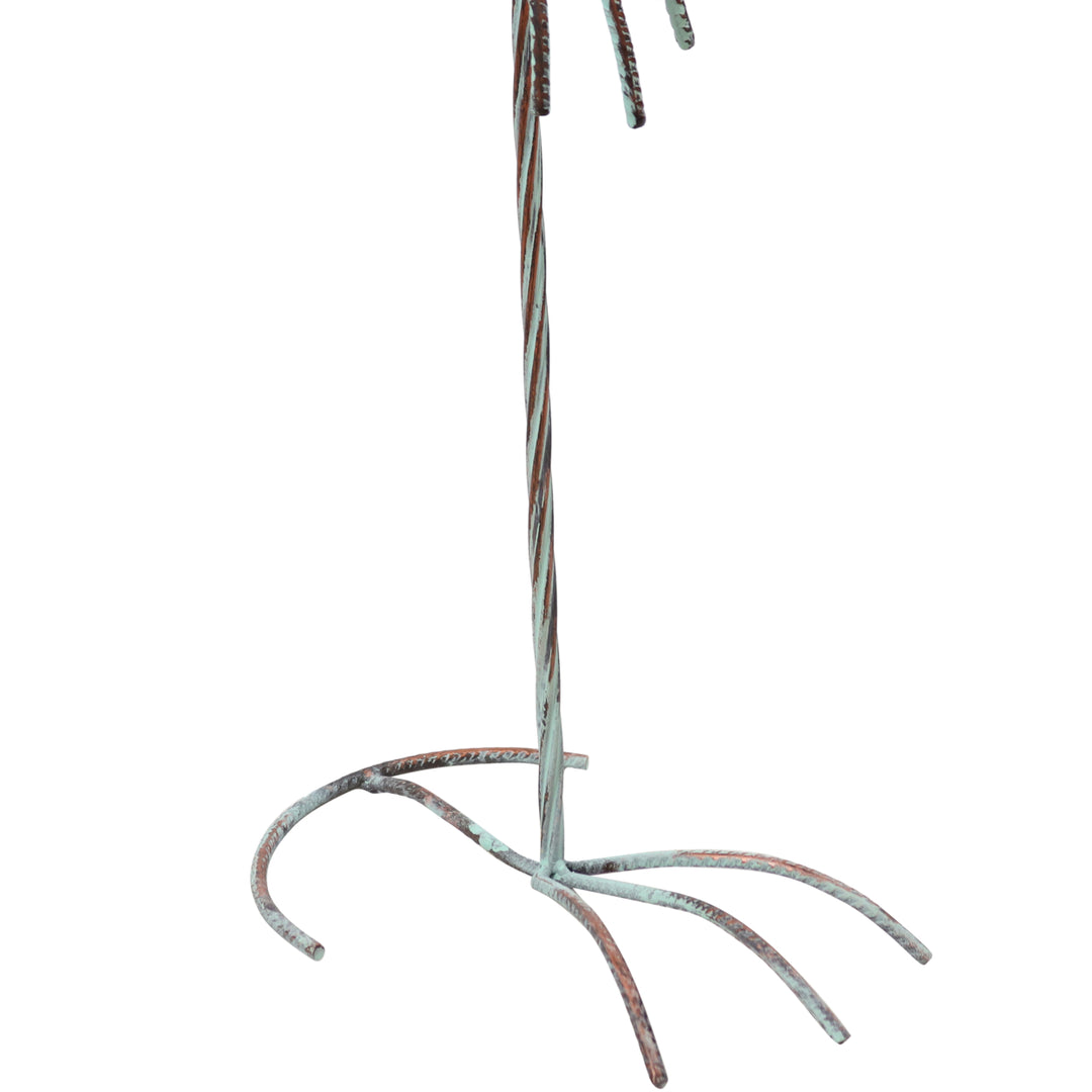 Sunnydaze Patina Crane Set of 2 Outdoor Metal Garden Statues - 29.5 in Image 8