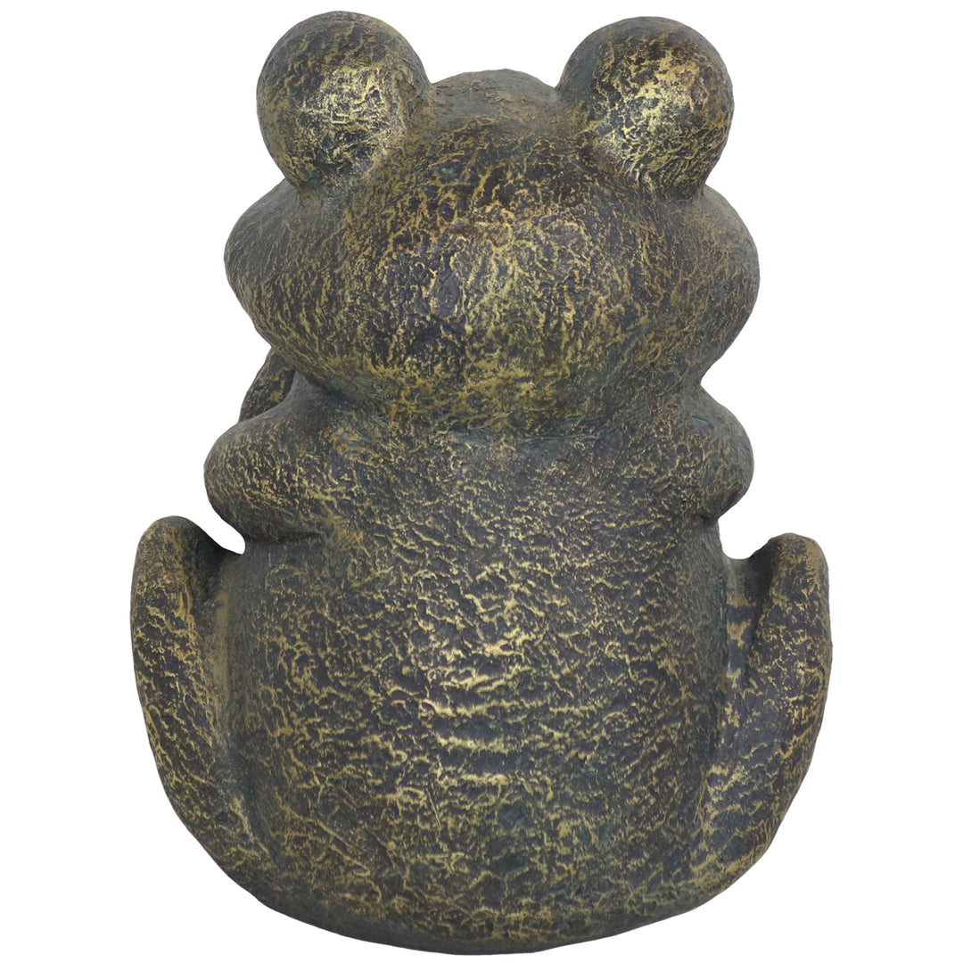 Sunnydaze Hear No Evil, See No Evil, and Speak No Evil Frog Statues - 10 in Image 9