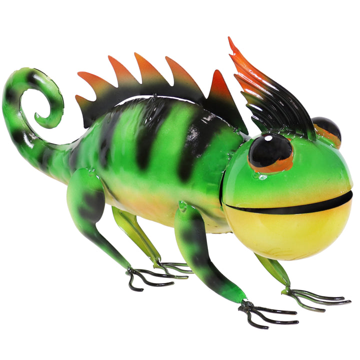 Sunnydaze Greg the Green Chameleon Indoor and Outdoor Metal Statue - 8.5 in Image 5