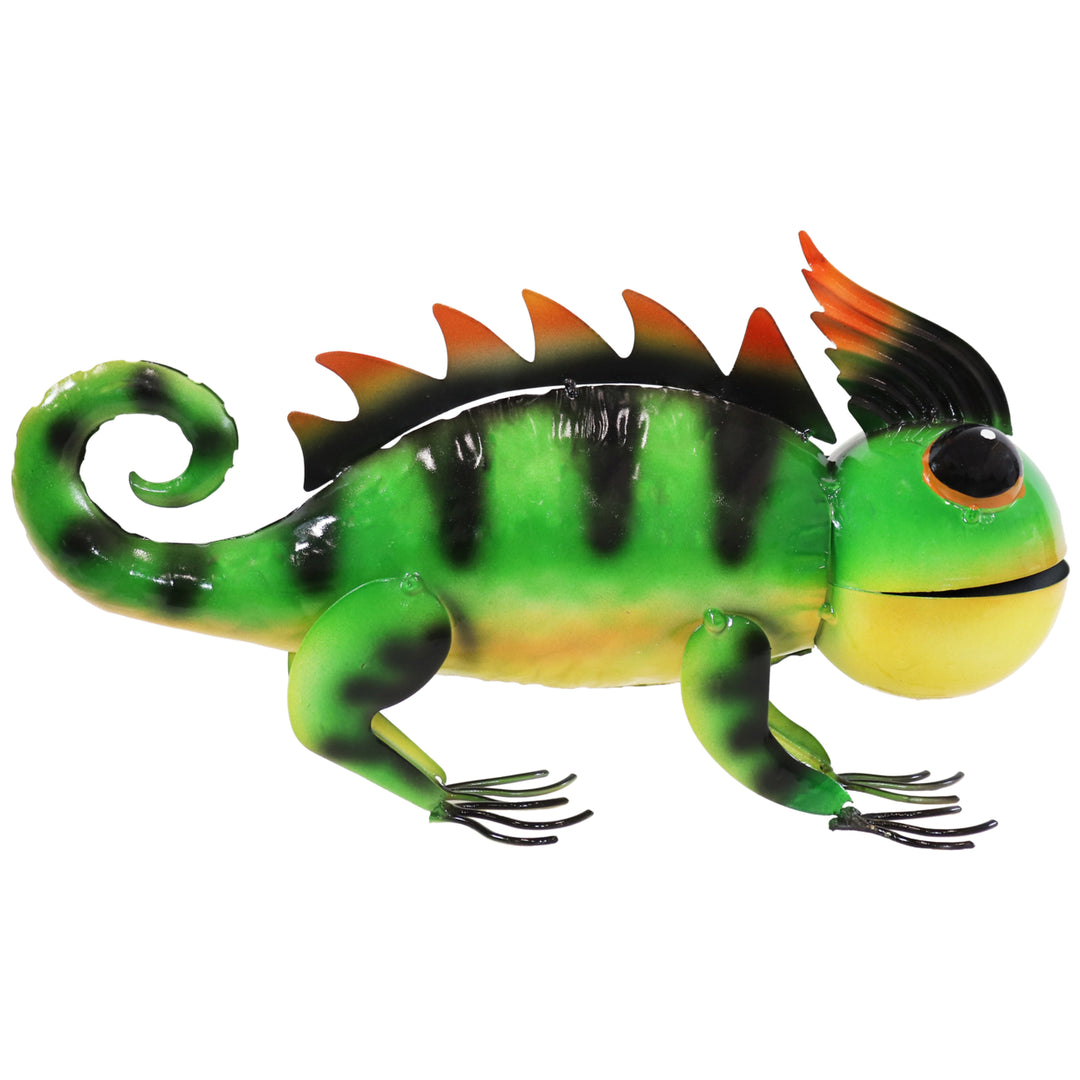 Sunnydaze Greg the Green Chameleon Indoor and Outdoor Metal Statue - 8.5 in Image 8