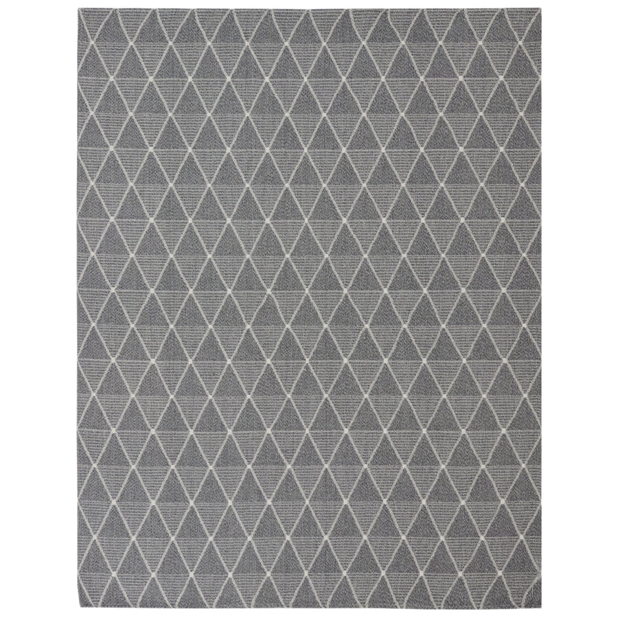 Sunnydaze Lattice Perfection Indoor Area Rug - Charcoal - 8 ft x 10 ft Image 1