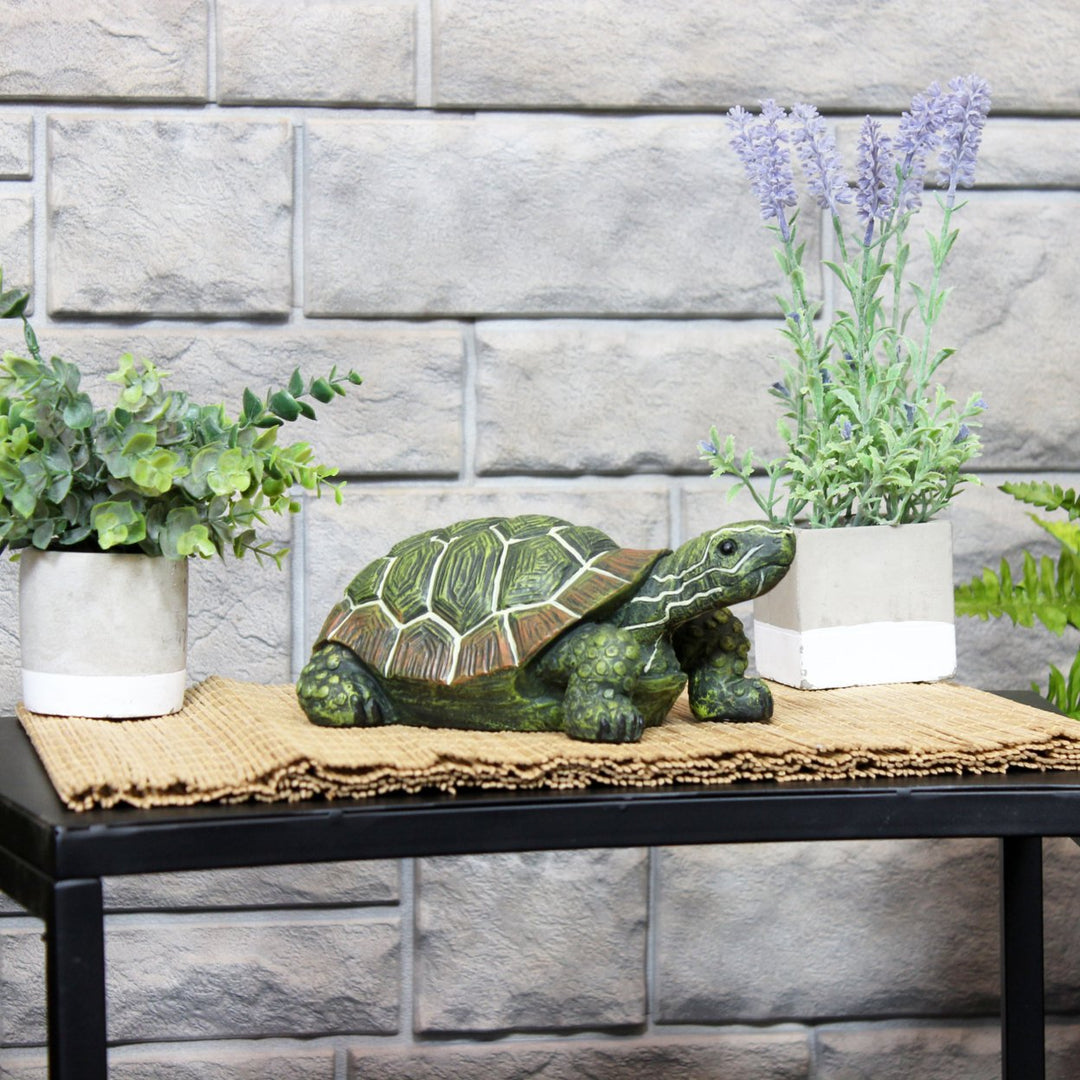 Sunnydaze Terrance the Tortoise Indoor and Outdoor Statue - 9 in - Set of 2 Image 10