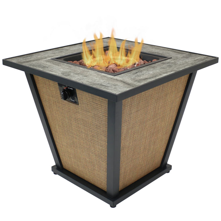 Sunnydaze 24 in Reykir Metal Smokeless Propane Gas Fire Pit Table Image 1