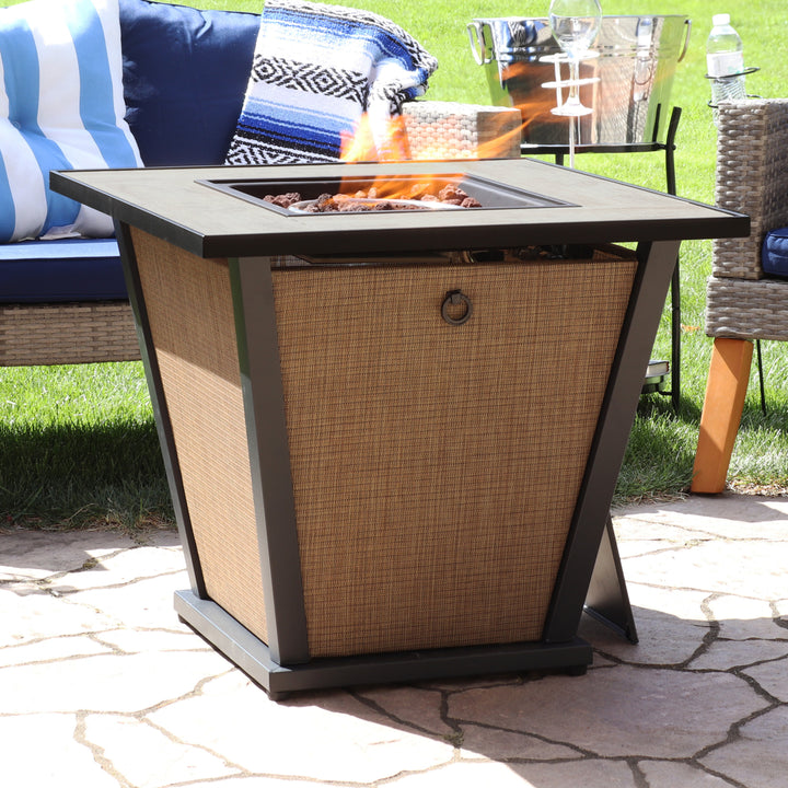 Sunnydaze 24 in Reykir Metal Smokeless Propane Gas Fire Pit Table Image 5