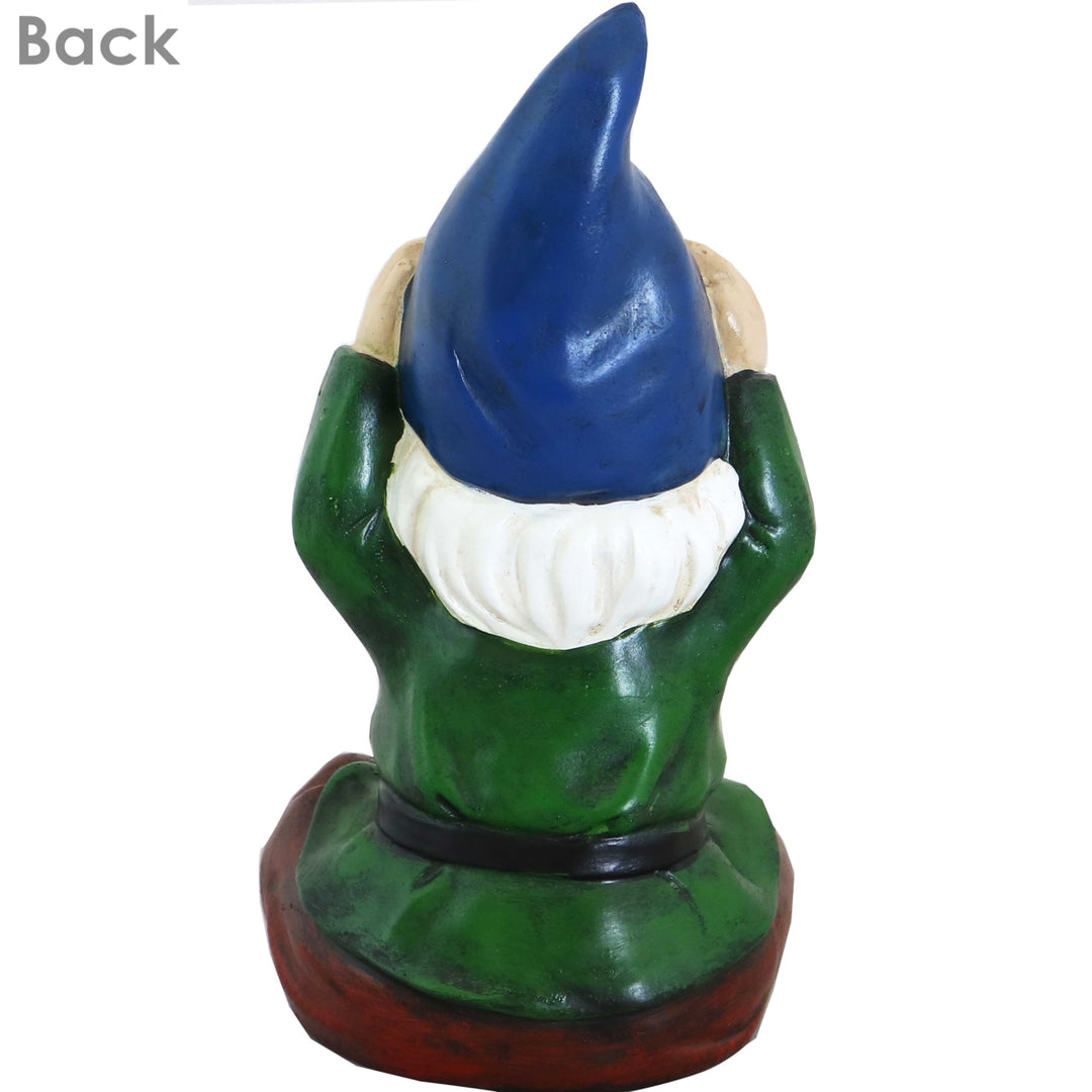 Sunnydaze Sage the Yoga Gnome Indoor/Outdoor Garden Statue - 11.75 in Image 4