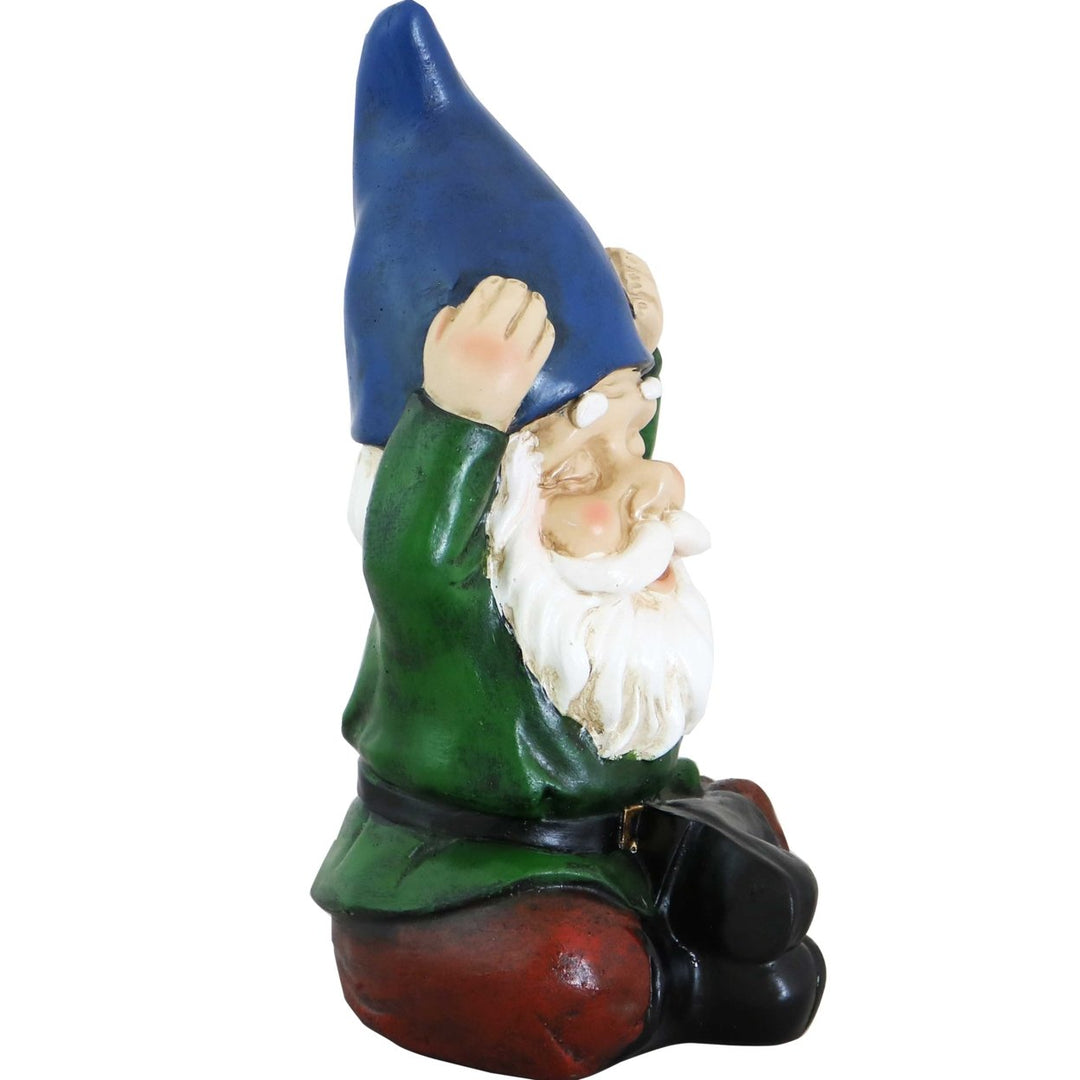 Sunnydaze Sage the Yoga Gnome Indoor/Outdoor Garden Statue - 11.75 in Image 5