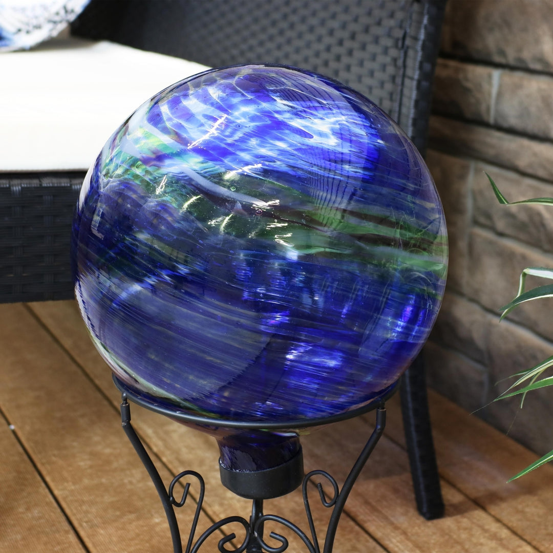 Sunnydaze Northern Lights Glass Gazing Globe - 10 in Image 5