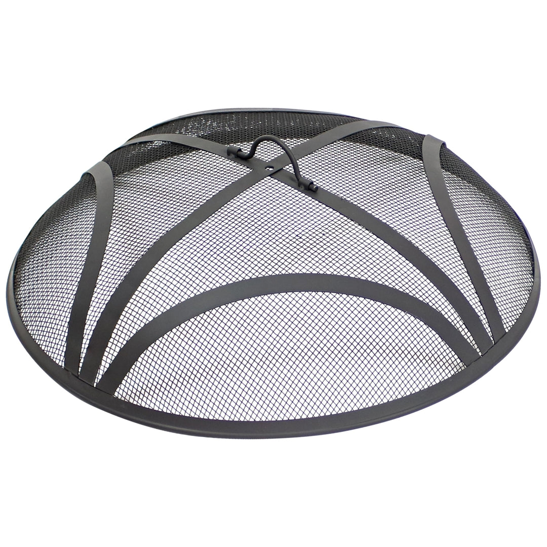 Sunnydaze 22 in Reinforced Steel Mesh Round Fire Pit Spark Screen Image 1