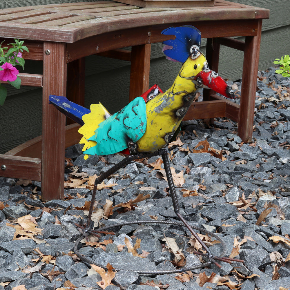 Sunnydaze Ace the Roadrunner Indoor/Outdoor Metal Yard Art Statue - 12 in Image 2