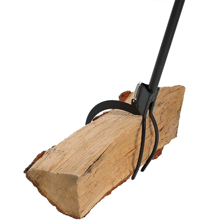 Sunnydaze 36 in Steel Spring-Loaded Firewood Log Grabber Claw Image 6