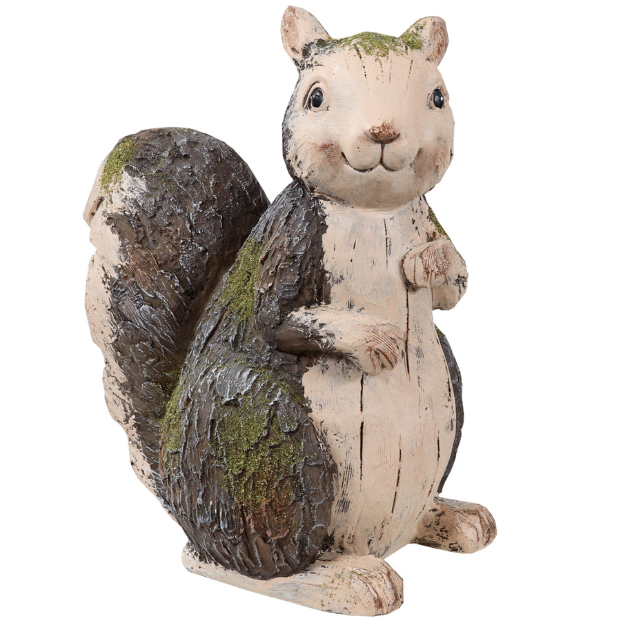 Sunnydaze Silas the Woodland Squirrel MGO Indoor/Outdoor Statue - 13 in Image 1