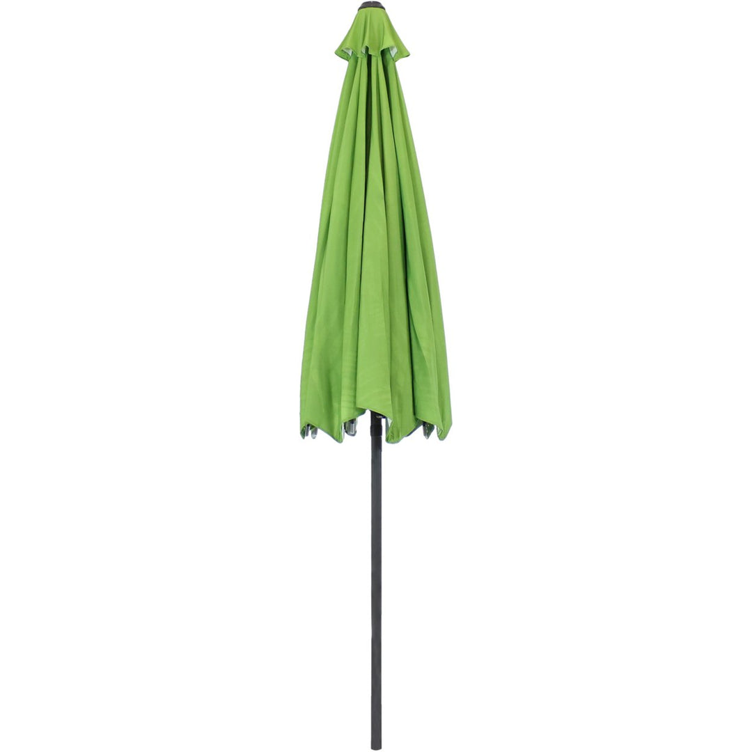 Sunnydaze 9 ft Aluminum Patio Umbrella with Tilt and Crank - Tropical Leaf Image 10