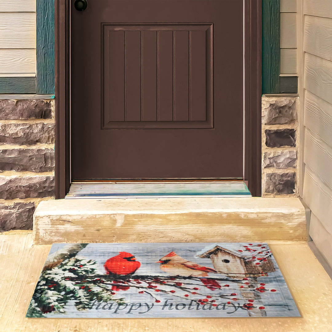 Sunnydaze Indoor Entrance Doormat - Cardinal Red - 17.5 in x 29 in Image 5