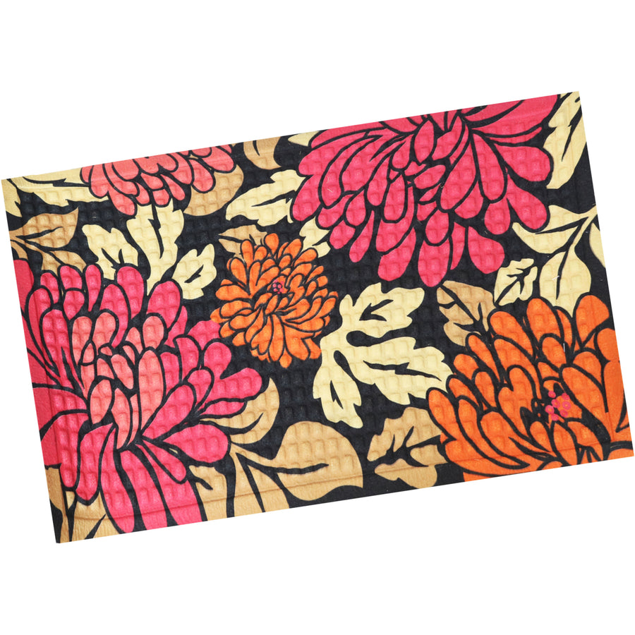 Sunnydaze Indoor Entrance Doormat - Autumn Floral - 17.5 in x 29 in Image 1