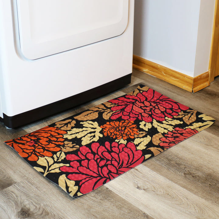 Sunnydaze Indoor Entrance Doormat - Autumn Floral - 17.5 in x 29 in Image 2