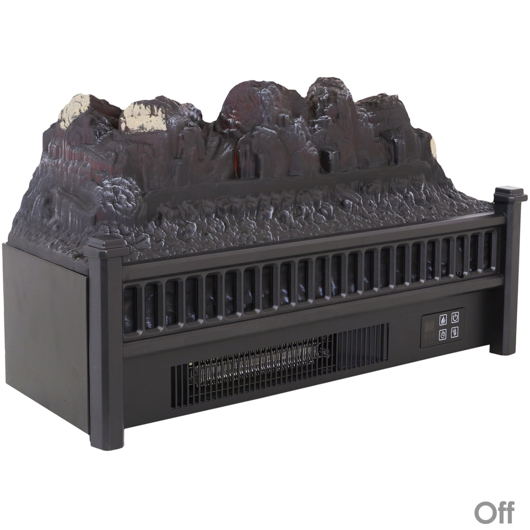 Sunnydaze 23 in Polypropylene Flameless Log Electric Fireplace Insert Image 8