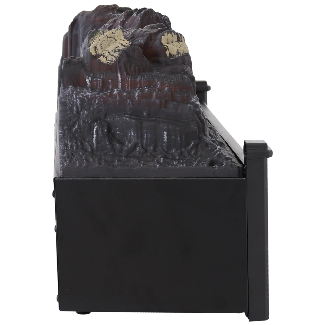 Sunnydaze 23 in Polypropylene Flameless Log Electric Fireplace Insert Image 11