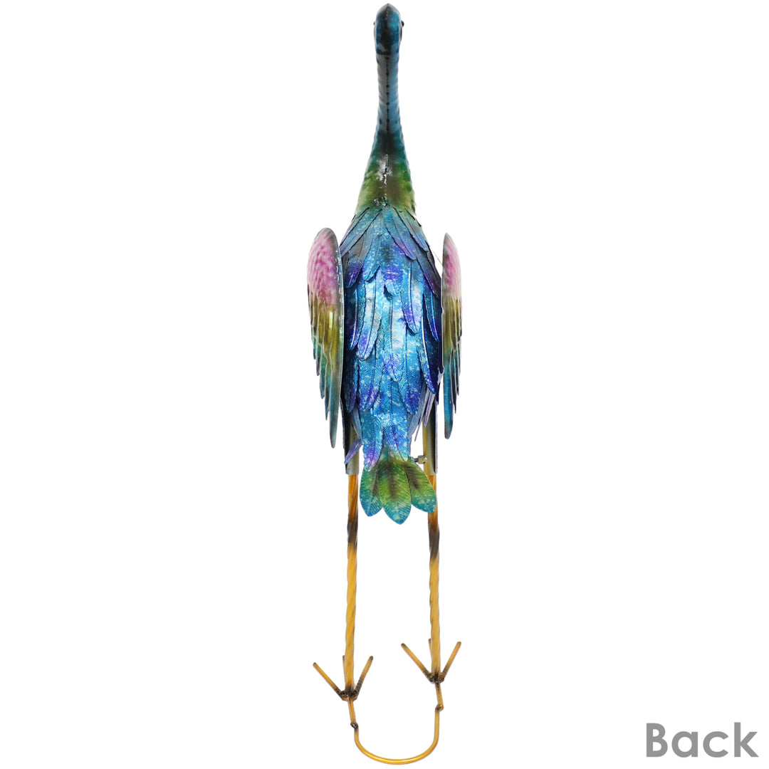 Sunnydaze Crane Indoor/Outdoor Metal Garden Statue - 29 in Image 9