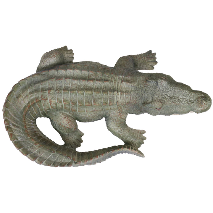 Sunnydaze Chloe the Crabby Crocodile Indoor and Outdoor Statue - 18 in Image 7