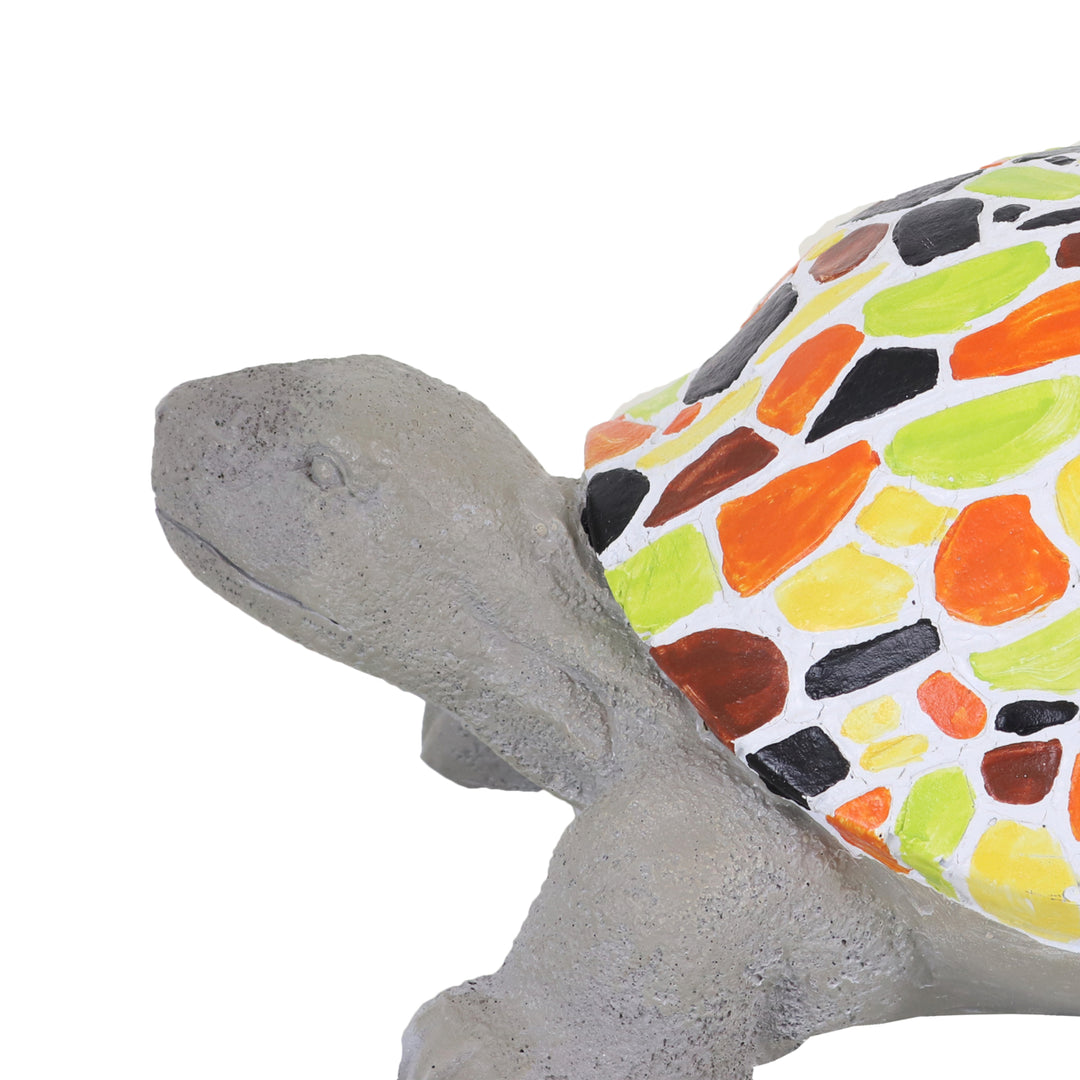 Sunnydaze Mildred the Turtle Indoor/Outdoor Mosaic Statue - 10.5 in Image 5