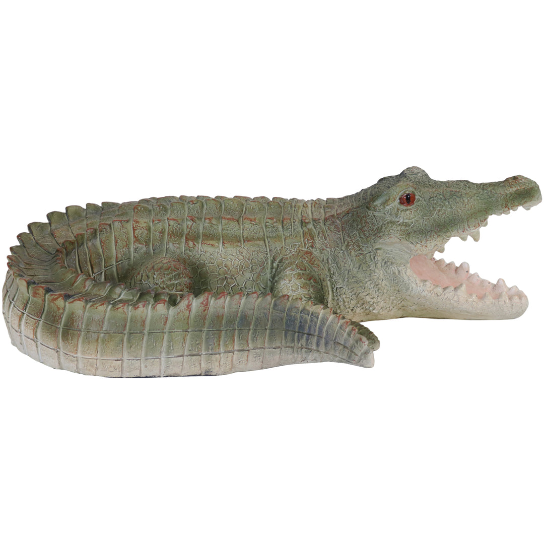 Sunnydaze Chloe the Crabby Crocodile Indoor and Outdoor Statue - 18 in Image 9