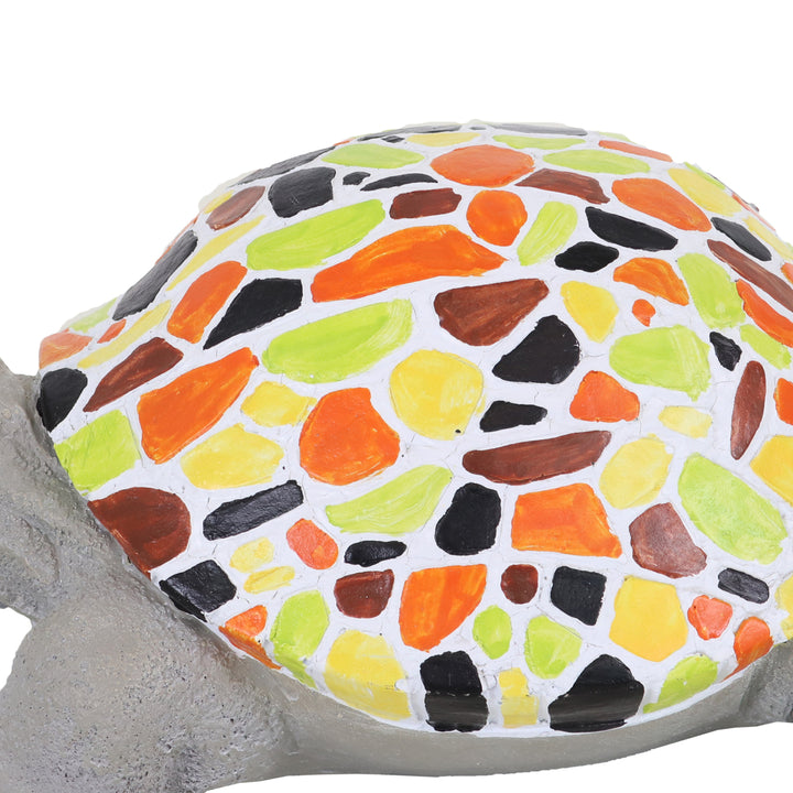 Sunnydaze Mildred the Turtle Indoor/Outdoor Mosaic Statue - 10.5 in Image 6