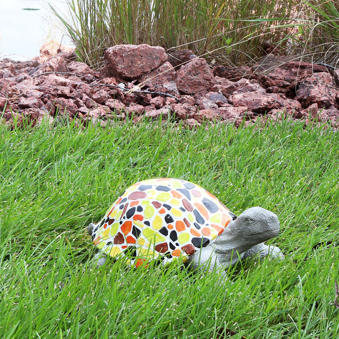 Sunnydaze Mildred the Turtle Indoor/Outdoor Mosaic Statue - 10.5 in Image 7