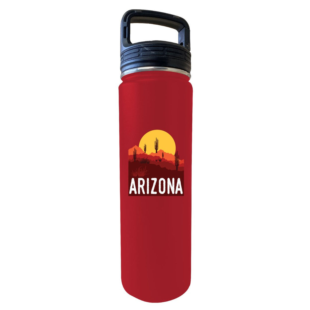 Arizona Souvenir Desert 32 Oz Engraved Insulated Double Wall Stainless Steel Water Bottle Tumbler Image 1