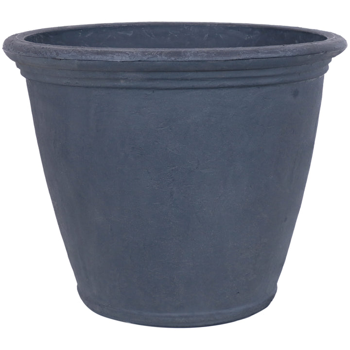 Sunnydaze 24 in Anjelica Unbreakable Polyresin Planter - Slate Finish Image 1