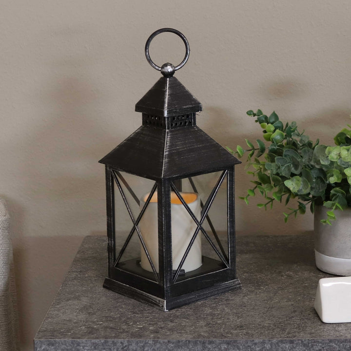 Sunnydaze Yorktown Indoor Battery-Powered Candle Lantern - 10 in Image 2