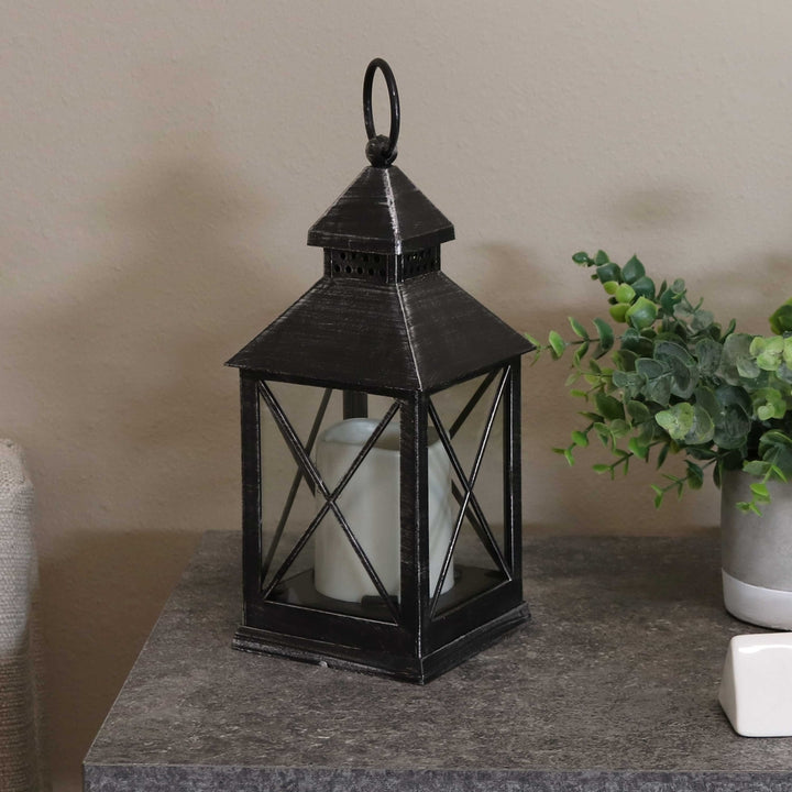 Sunnydaze Yorktown Indoor Battery-Powered Candle Lantern - 10 in Image 8