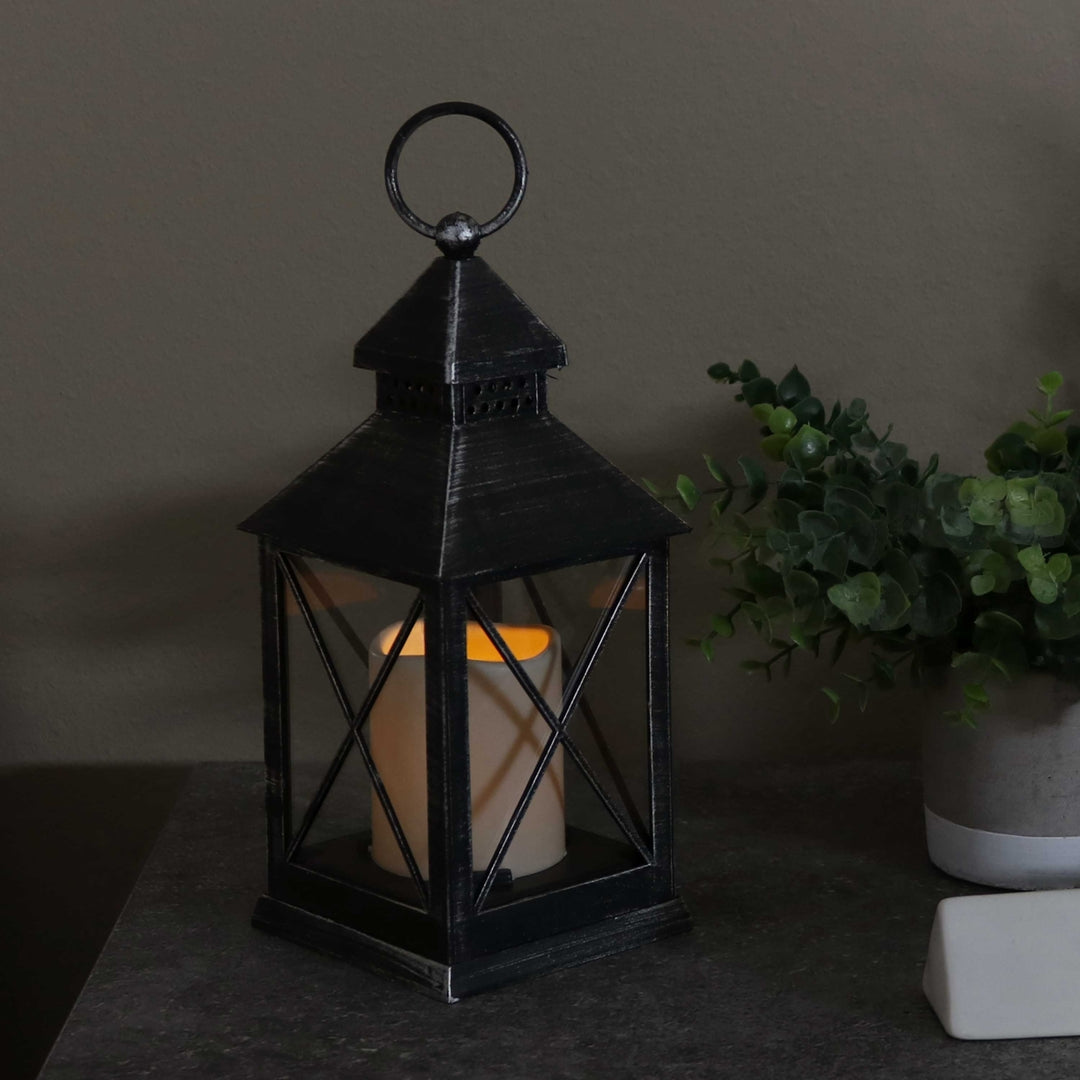 Sunnydaze Yorktown Indoor Battery-Powered Candle Lantern - 10 in Image 10