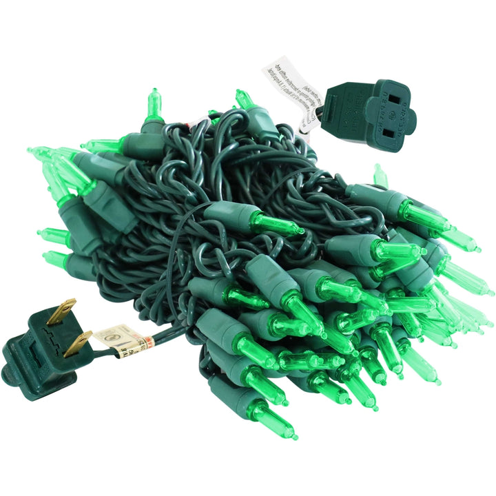 Sunnydaze 70 Ct Holiday Outdoor LED String Lights - Green - 23 ft Image 7