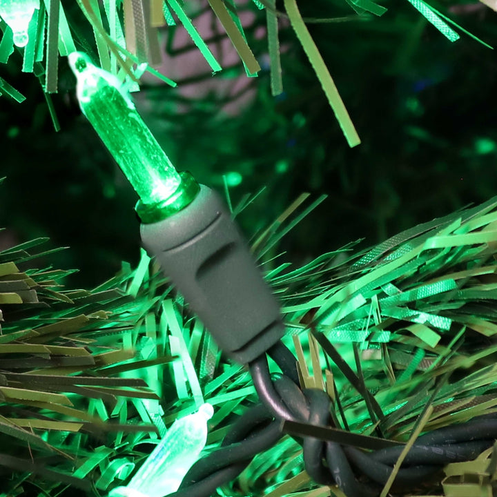 Sunnydaze 70 Ct Holiday Outdoor LED String Lights - Green - 23 ft Image 4