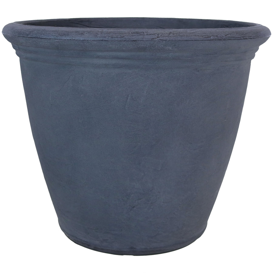 Sunnydaze 20 in Anjelica Polyresin Planter with UV-Resistance - Slate Image 1