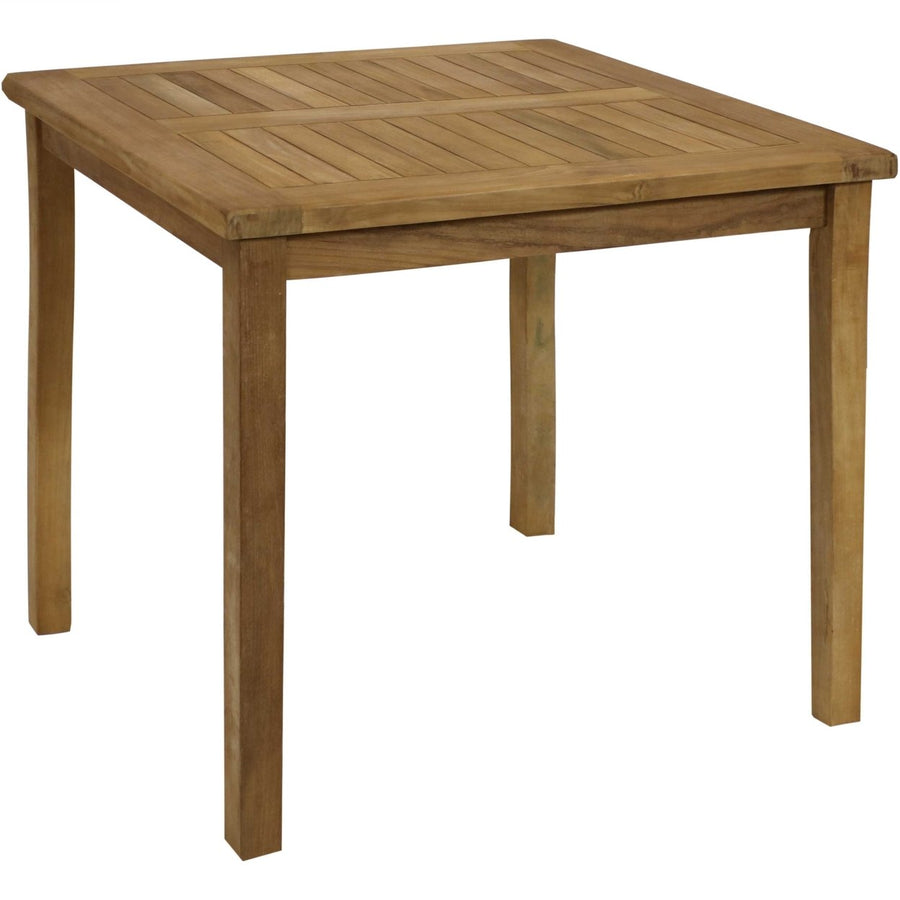 Sunnydaze 31.5 in Solid Teak Square Patio Dining Image 1