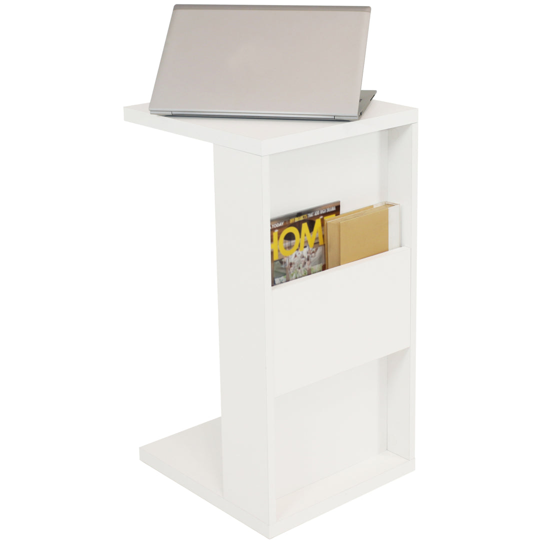 Sunnydaze 2-in-1 Multi-Use Accent Side Table - White Image 7