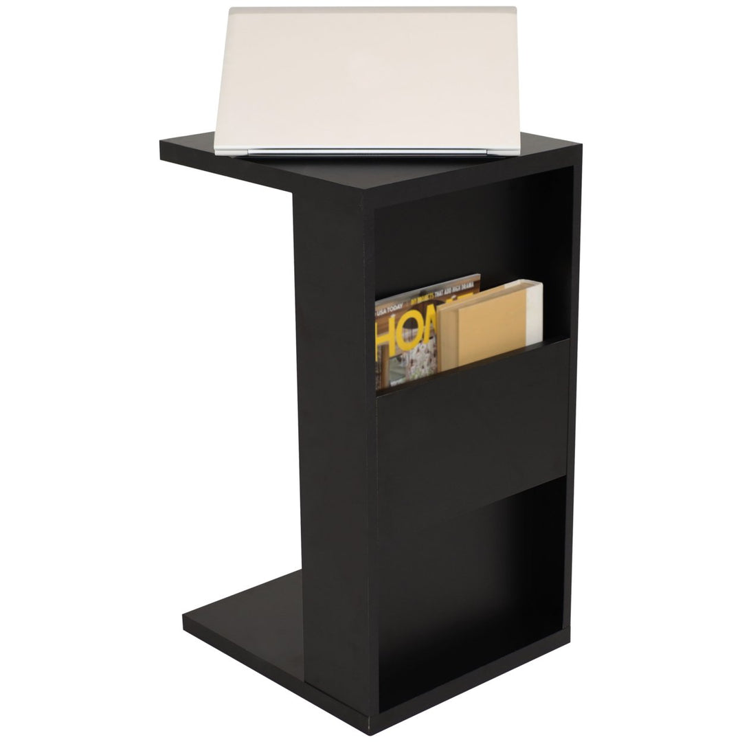 Sunnydaze 2-in-1 Multi-Use Accent Side Table - Black Image 7