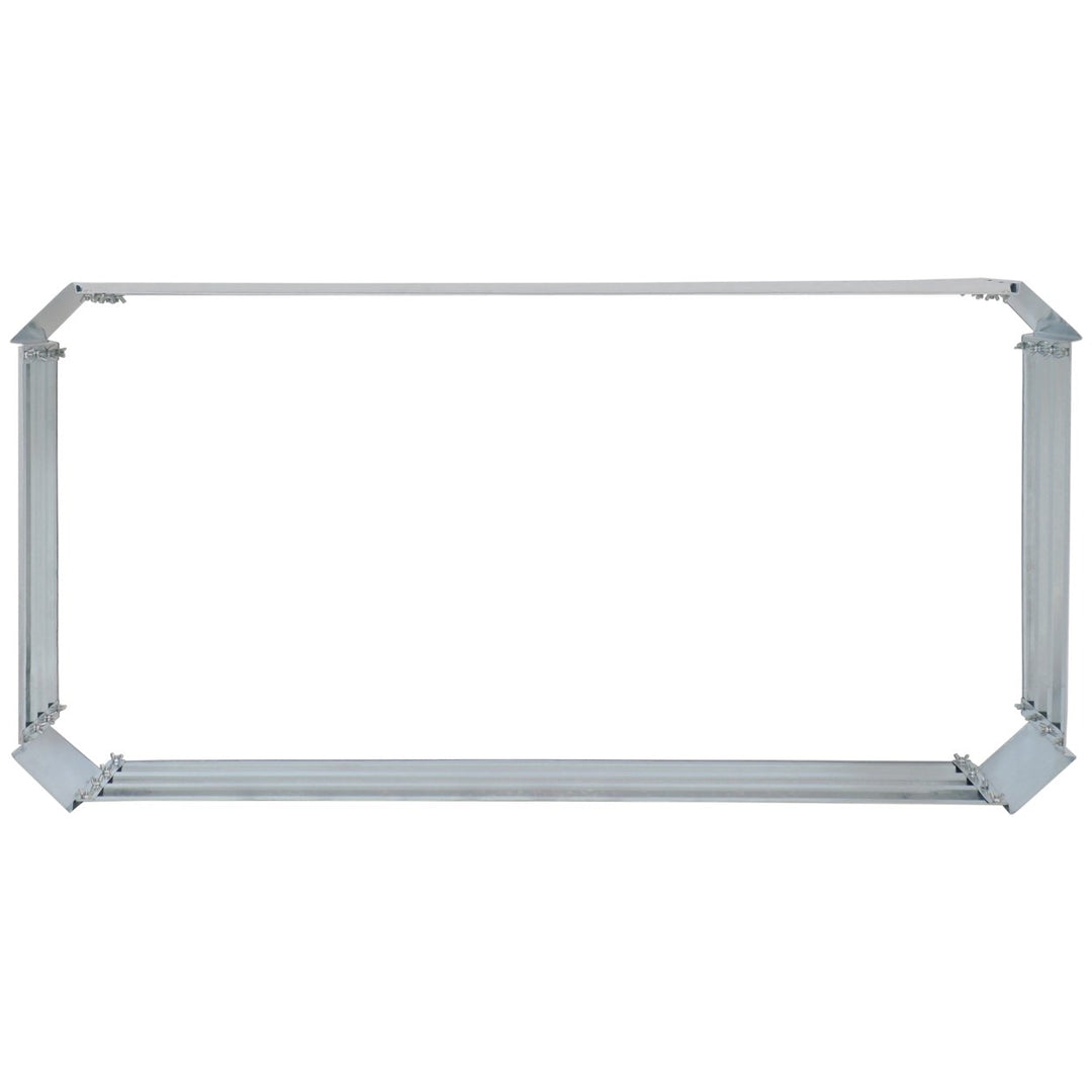 Sunnydaze Galvanized Steel Rectangle Raised Garden Bed - 48 in - Silver Image 7