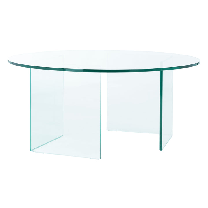 SAFAVIEH Bexon Tempered Glass Coffee Table Clear COF7301A-2BX Image 3